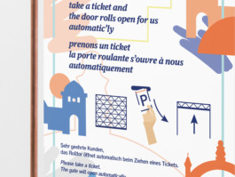 DBBahnpark, infografik, poster, parking, painting, art, carpark, senses, parkhaus, sinne, mural, frankfurt, hauptbahnhof 