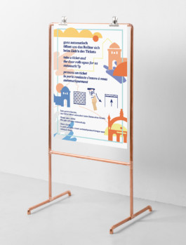 DBBahnpark, infografik, poster, parking, painting, art, carpark, senses, parkhaus, sinne, mural, frankfurt, hauptbahnhof 