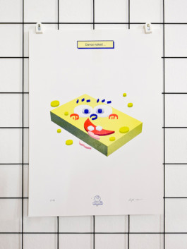 Risografie, Art, grafik, Spongebob, illustration, risography, artprint, artist, Miriam, Ganser