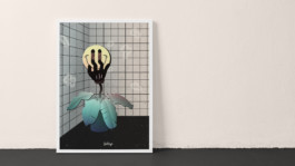 Artprint, limited, smiley, plant, palm, grid, gradient 