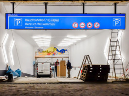 DBBahnPark, carpark, senses, parkhaus, sinne, miriam, ganser, artist, ichotel, frankfurt 