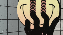 Artprint, limited, smiley, plant, palm, grid, gradient 