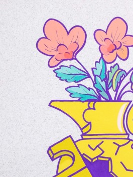 kaisers-tengelmann, vase, rise, fall, mural, comic, surrealismus, wallpainting, illustration, muca, munich, miriam, ganser 