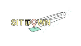 SitDown, Logo, Kunstaktion, Kunstareal, Münchner, Forum, grafik, art, event