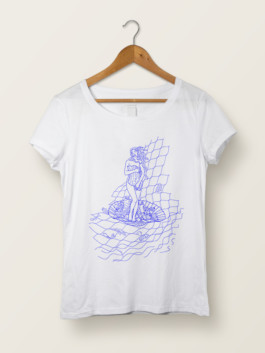 Death of venus illustration pollution bottichelli