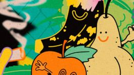 Fruits detail illustration by miriam ganser