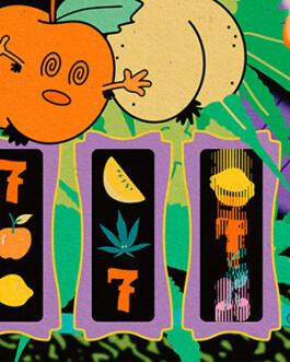 Miriam Ganser Illustration detail früchte obst yinyang moire gradient spacepalms fences for artprint